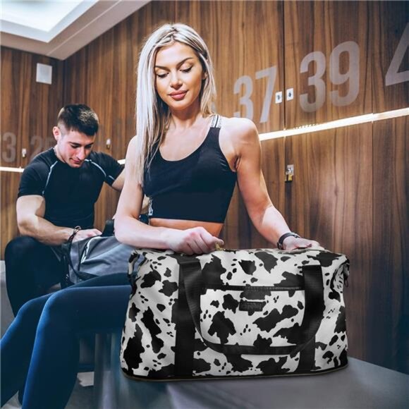 Expandable Travel Duffle Bag, Large Weekender Overnight Bags for Women Men - Picture 6 of 7